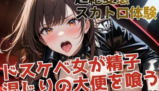 駅トイレで知り合ったドスケベ女が精子混じり大便を喰わせてもらう超絶変態スカトロ体験