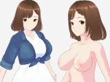白いワンピースにデニムを羽織ったデートファッションのお姉さん（セリフなし  3DCGモデル  イラスト集）