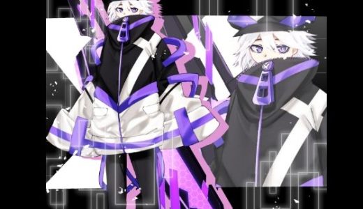 立ち絵素材  サイバーパンク風の少年