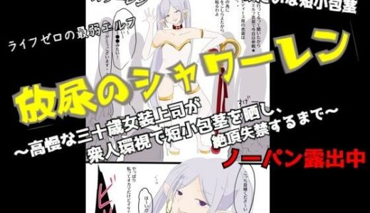【CFNM×女装×失禁】放尿のシャワーレン 〜高慢な30歳女装上司が、衆人環視で短小包茎を晒し、絶頂失禁するまで〜